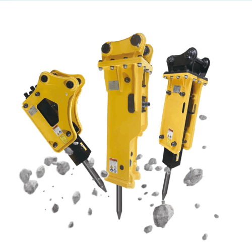 CHONGPO manufactures different types of Hydraulic Breakers, including side type, top type, box type and silenced type.