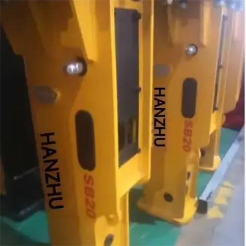 SB20-HZ450-hydraulic-breaker-hammer-box-type-yellow-vertical-view