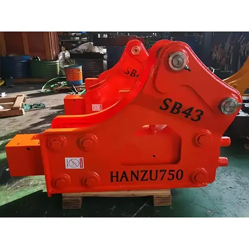 SB43-HZ750-hydraulic-breaker-hammer-side-mounted-type-red