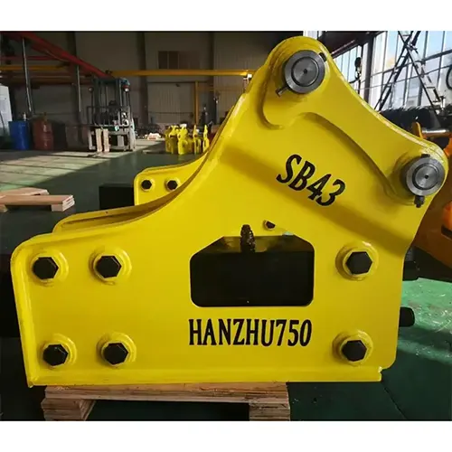 SB43-HZ750-hydraulic-breaker-hammer-side-mounted-type-yellow