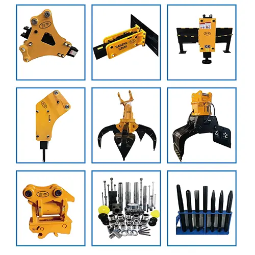 other hydraulic breaker and excavator attachments
